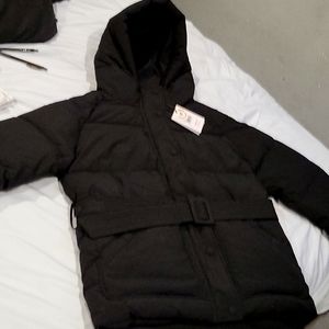Noise puffer girls jacket small black